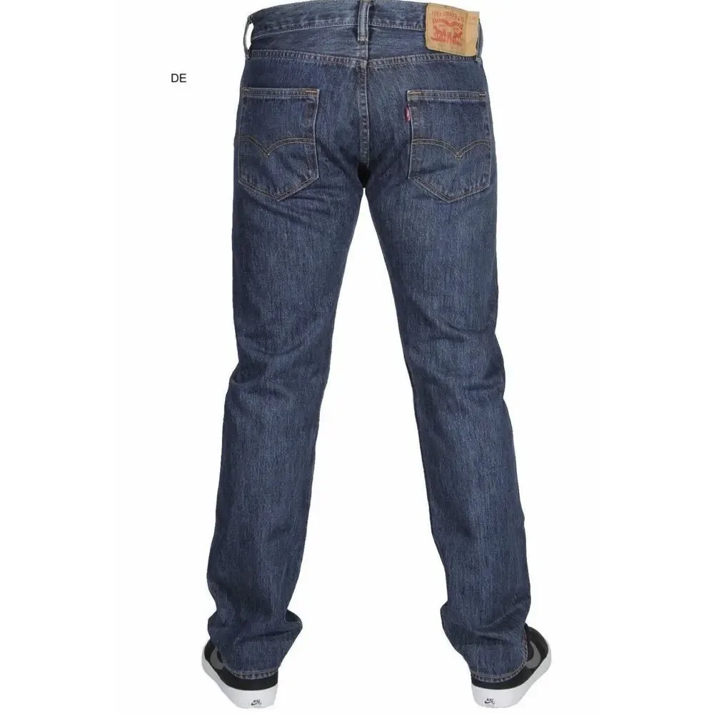 Levis 501 Original Fit Jeans Straight Leg Button Fly 100% Cotton Jeans 38x34